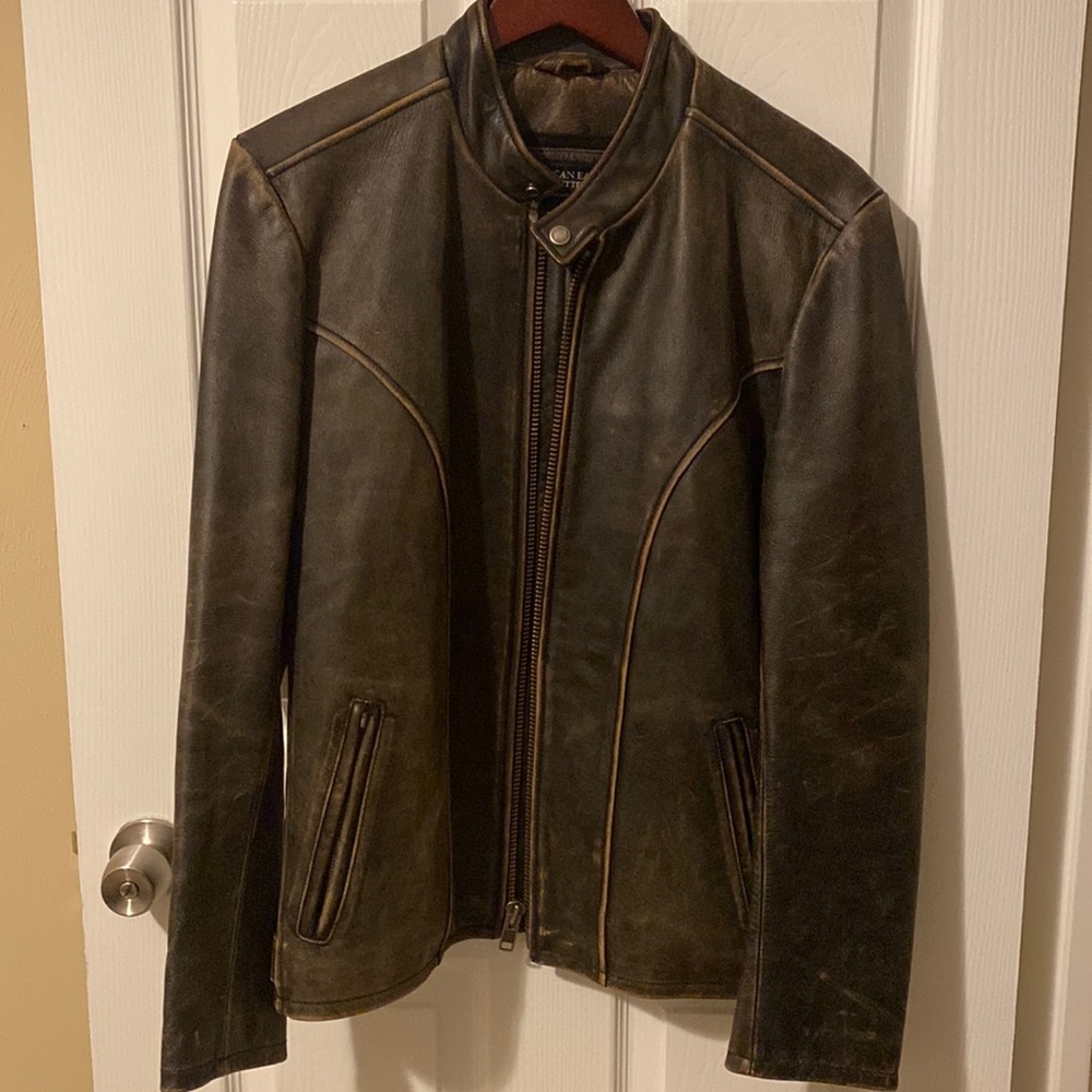 American Eagle Real Leather Jacket.